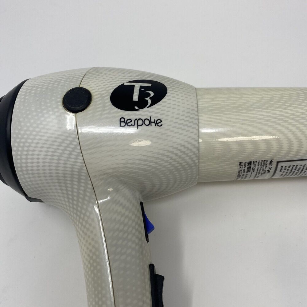 T3 Bespoke Tourmaline White Black Featherweight Hair Dryer‎ - Picture 2 of 4